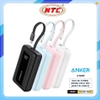 Pin dự phòng Anker Zolo A1688 10000mAh TypeC PD 30W và USB-A QC 3.0 22.5W, tích hợp cáp TypeC 30W