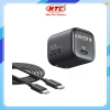 Bộ sạc nhanh Anker B2698 30W chân gập, kèm cáp TypeC to TypeC (Đen)