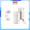 Pin dự phòng REMAX RPP-E6 20000mAh Sạc nhanh 20W và 22.5W, Kèm 2 cáp sạc, Chân cắm AC chuẩn US + EU + UK (Trắng)