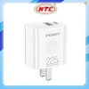 Cốc sạc nhanh 2 cổng Pisen KC-C02 chân Gập, Cổng TypeC PD 20W và USB-A 22.5W (Trắng)