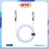 Cáp sạc đa năng 2in2 Remax CB18 USB-A / TypeC to TypeC và Lightning, Công suất 240W dài 1.2M (Xanh)