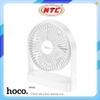 Quạt tích điện để bàn Hoco HX65 Pin 2000mAh, 3 chế độ gió, Xoay 90 độ (Trắng)