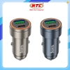 Củ sạc ô tô / cốc sạc xe hơi Hoco Z57A 2 cổng TypeC PD 30W và QC 3.0 18W