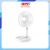 Quạt sạc tích điện Remax F10 pin 4800mAh, đường kính cánh quạt 20cm, có thể co kéo (Trắng)