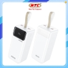 Pin dự phòng Wekome WP-75 50000mAh PD TypeC 20W và QC3.0 22.5W, màn hình LCD báo pin
