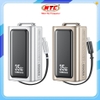 Pin sạc dự phòng mini Wekome WP-72 10000mAh lõi pin 21700, Cáp TypeC và Cổng TypeC In/Out PD 35W, USB-A QC 22.5W