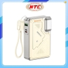 Pin dự phòng Không dây Remax CP-16 10000mAh Wireless 15W, TypeC và iPh PD 35W, USB-A 22.5W, Có phích cắm AC (Trắng)