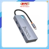 Bộ chuyển đổi đa chức năng 5in1 Hoco HB50 hỗ trợ HDTV/HDMI + TypeC PD + USB 3.0 * 3 (Xám)