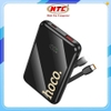Pin dự phòng Hoco Q37 10000mAh TypeC PD 20W, USB-A QC 22.5W, kèm cáp TypeC và LN, Màn hình LCD