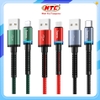 Cáp sạc nhanh báo đèn Hoco HK38 3A cổng LN / Type-C / Micro-USB (tùy chọn) dài 1M