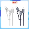Cáp sạc và truyền dữ liệu 2in1 Hoco U134 TypeC ra TypeC 60W hoặc TypeC ra Lightning 27W dài 1.2M