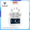 Tai nghe Bluetooth TWS PHANTOM T5 V5.4, pin 5H, chống ồn ANC, màn hình LCD điều khiển (Trắng)