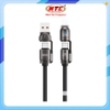 Cáp sạc đa năng 4in1 Remax C1 Công suất 240W dài 1.2M (Đen) – Sạc Nhanh, Tiện Lợi, Bền Bỉ