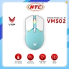 Chuột Không Dây Wireless kiêm Bluetooth siêu nhẹ VSP VM502 DPI 10000 siêu nhạy, Led RGB cực đẹp (Đen)