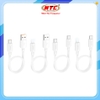 Cáp sạc ngắn 25cm Hoco X96 USB-A to C 100W / C to C 60W / C to LN 20W / USB-A to LN 12W (màu Random)