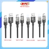 Cáp sạc nhanh Hoco U129 C to C 60W / C to LN 27W / USB-A to C 3A / USB-A to LN 2.4A, dài 1.2M (màu Random)