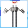 Cáp sạc đa năng 2in2 Wekome WDC-50 Công suất 240W – Sạc Nhanh, Tiện Lợi, Bền Bỉ
