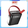Pin dự phòng Hoco J143 80.000mAh 2 cổng TypeC PD & 3 cổng USB, Đèn led siêu sáng (Đen)