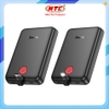Pin sạc dự phòng không dây Hoco J133A 10000mAh Wireless Charge 15W, TypeC PD 20W, Tích hợp cáp TypeC or Lightning (Đen)