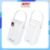 Pin dự phòng Wekome WP-76 60000mAh PD TypeC 20W và QC3.0 22.5W, Màn hình LCD, Đèn pin siêu sáng (Trắng)