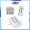 Box sạc nhanh và tự ngắt cho pin 1.2V Ni-MH Beston C9007 2 pin / C9009 4 pin / C9010 8 pin (Trắng)