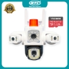 Camera ngoài trời IP wifi Yoosee F50 PTZ 4 mắt 3 màn hình phân giải 1920P x 3240 FullHD+ 2 Râu - led trợ sáng led hồng ngoại (4 phân loại)