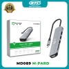 Bộ hub đa năng 5 in 1 M-PARD MD089 từ TypeC sang HDMI + SD + microSD + 3 USB - xuất hình ảnh phân giải 4K