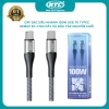 Cáp sạc siêu nhanh 100W Remax RC-C115 IntelyeleC TypeC to TypeC dài 1.2m - có đèn báo và tự ngắt sạc thông minh