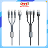 Cáp sạc đa năng 3in1 Remax RC-070th max 2A, dài 1M, bọc dù (Màu Random)