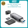 Đầu đọc thẻ nhớ đa năng SSK SCRM390 TypeC và USB 3.0 - đọc thẻ SD/TF Card (Xám)