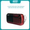 Loa nghe đài FM BKK K58 pin 6600mah hỗ trợ 2 khe thẻ nhớ - nghe liên tục lên đến 5 ngày (Đen đỏ)