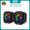 Loa vi tính 2.0 mini Kisonli X3 led RGB - âm thanh cực chắc (đen)