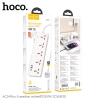 Ổ cắm điện thông minh Hoco AC14 / AC14A TypeC PD 30W, USB-A QC3.0 18W, 5 Socket, công suất 2500W (màu Random)