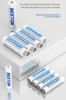 Pin sạc 1.2V Ni-Mh Beston AA 2000mah / 3000mAh / 3300mAh, AAA 1100mah / 1300mAh, Box sạc C8001 / C8002 / C8003