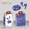 Tai nghe Bluetooth JBL T280 TWS X2 V5.3, Pin 6H, Chất Âm tuyệt đỉnh, Deep Bass