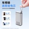 Pin Sạc dự phòng REMAX CP-15 20000mAh TypeC PD 22.5W, Kèm 2 cáp sạc, Chân cắm AC chuẩn US (Bạc)