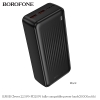 Pin dự phòng Borofone BJ80A 20000mAh / BJ80B 30000mAh / BJ80C 50000mAh 2 cổng USB QC 3.0 22.5W và TypeC PD 20W (Đen)