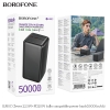 Pin dự phòng Borofone BJ80A 20000mAh / BJ80B 30000mAh / BJ80C 50000mAh 2 cổng USB QC 3.0 22.5W và TypeC PD 20W (Đen)