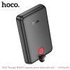 Pin sạc dự phòng không dây Hoco J133A 10000mAh Wireless Charge 15W, TypeC PD 20W, Tích hợp cáp TypeC or Lightning (Đen)