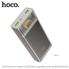 Pin dự phòng Hoco J103A 20000mAh QC3.0 22.5W, PD TypeC 20W, Màn hình LCD (Xám)