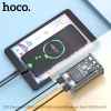 Pin dự phòng Hoco J105 10000mAh 2 USB QC3.0 22.5W, PD TypeC 20W, 3 cổng input, thiết kế trong suốt