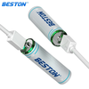 Combo 4 Pin Sạc AA 1.5V Li-ion Beston 2AC-60 2200mWh / 1467mAh, Sạc cổng TypeC trên Pin (Trắng)