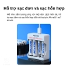 Box sạc nhanh và tự ngắt cho pin 1.2V Ni-MH Beston C9007 2 pin / C9009 4 pin / C9010 8 pin (Trắng)