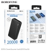 Pin dự phòng Borofone BJ55 10000mAh / BJ55A 20000mAh / BJ55B 30000mAh Output 2 cổng USB-A, Input TypeC và MicroUSB (Đen)