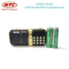Loa đài FM Craven CR-861 hỗ trợ Thẻ nhớ/ USB/ Tai nghe/ Đèn pin - pin trâu 4400mah (Đen đỏ)