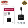 Đầu đọc thẻ nhớ TypeC Transcend TS-RDC3 Gen 1 - hỗ trợ khe microSD/SD (Đen)