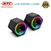 Loa vi tính 2.0 Kisonli L-6060 led RGB cực đẹp (đen)
