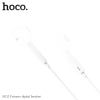 Tai nghe có dây chân Lightning Hoco M111 cho iPh 14 Seri trở xuống, Không cần bật Bluetooth, Hỗ trợ đàm thoại (Trắng)