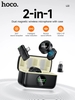 Bộ 2 Microphone Live-Stream không dây Hoco L22 cổng TypeC kèm đầu chuyển Lightning, Dock hiển thị Pin (Đen)