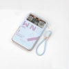 Pin sạc dự phòng không dây PHANTOM P50 10000mAh Wireless 15W, TypeC / LN PD 22.5W, Tích hợp 2 cáp, Có giá đỡ, Tản nhiệt